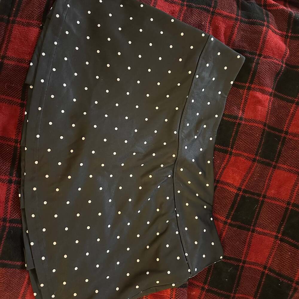 Bolle B-Tech Performance Black Polka Dot Tennis Skort Size Large
